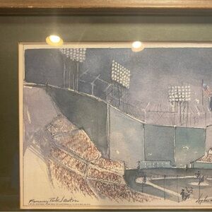 Fenway Park Boston Watercolor Painting